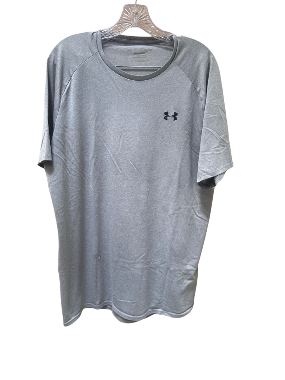 Under Armour Gray Short Sleeve Athletic Top - Men's XL